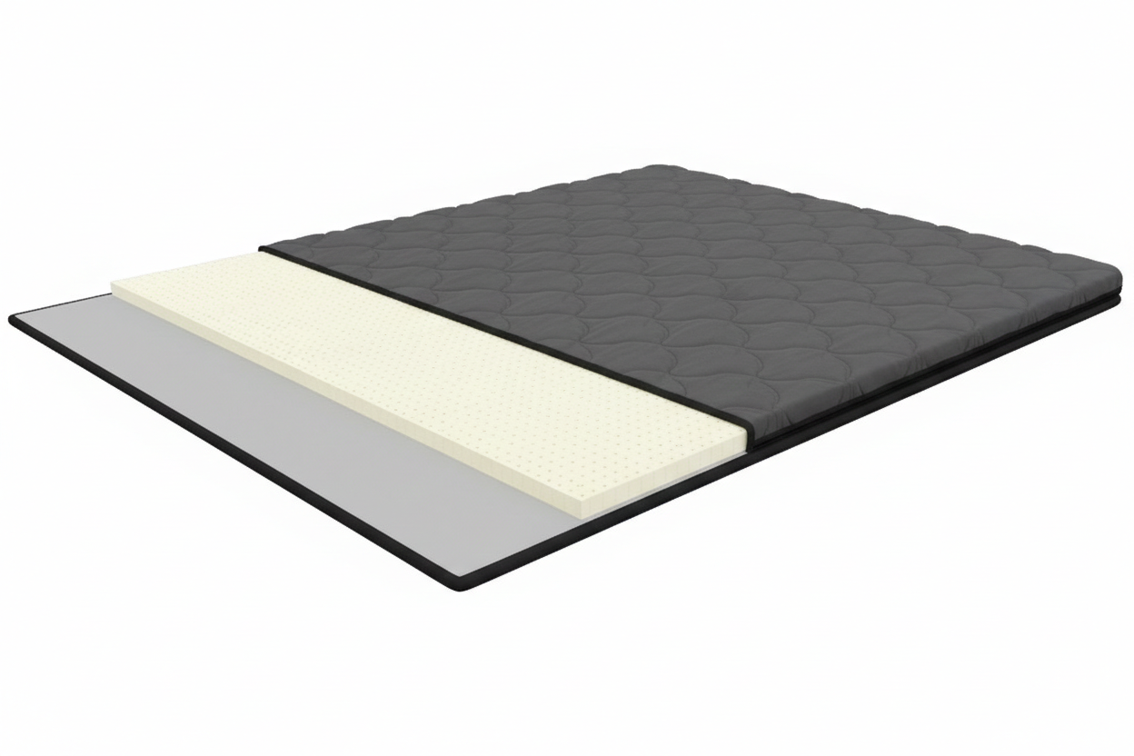 Amethyst Platinum 80x200 cm, mīksts virsmatracis ar lateksu, augstums 6 cm