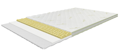 Air-Top Clima 90x200 cm, soft mattress topper with latex, height 8 cm