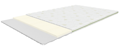 Laura 160x200 cm, soft mattress topper with latex, height 4 cm