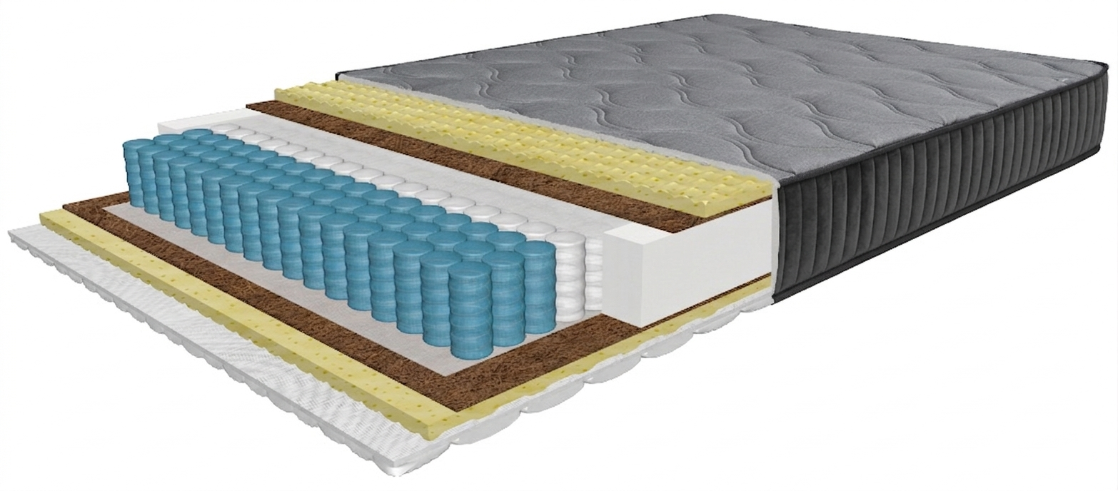 Diamond Platinum mattress 120x200 cm, with MultiPocket springs, height 24 cm, rolled