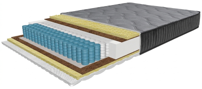 Матрас Diamond Platinum 140x200 см, с MultiPocket пружинами, высота 24 см, скрученный
