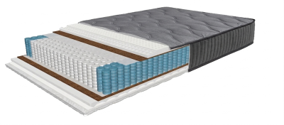 Матрас Emerald Platinum 90x200 см, с MultiPocket пружинами, высота 24 см, скрученный