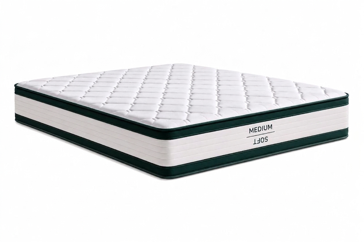 Eden Green mattress 160x200 cm with Pocket springs and Air Gel, height 27 cm, rolled