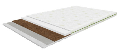 Biruta 160x200 cm, firm mattress topper with coconut fiber, height 7 cm