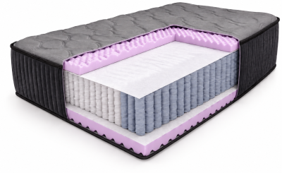 Sapphire Platinum mattress 160x200 cm, with MultiPocket springs and HR40 foam, height 24 cm, rolled up