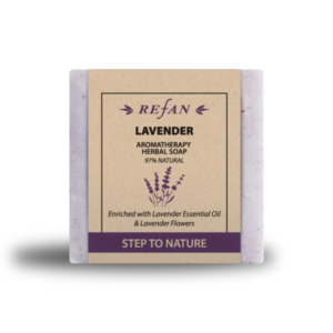 Натуральное мыло REFAN - STEP TO NATURE - AROMATHERAPY LAVENDER
