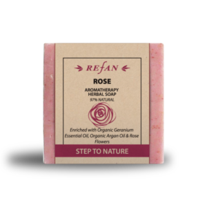Натуральное мыло REFAN -  STEP TO NATURE - AROMATHERAPY ROSE