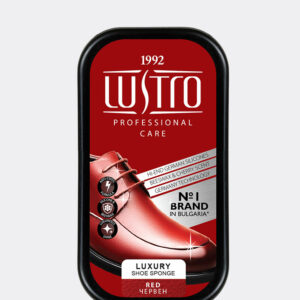 Губка для чистки LUSTRO® Luxury красный