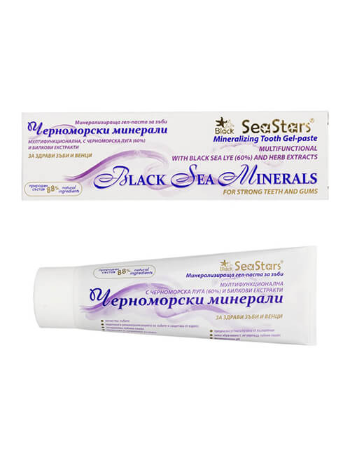 Mineralizējoša zobu gel-pasta BLACK SEA STARS MINERALS 75 ml Mineralizējoša zobu gel-pasta BLACK SEA STARS MINERALS 75 ml