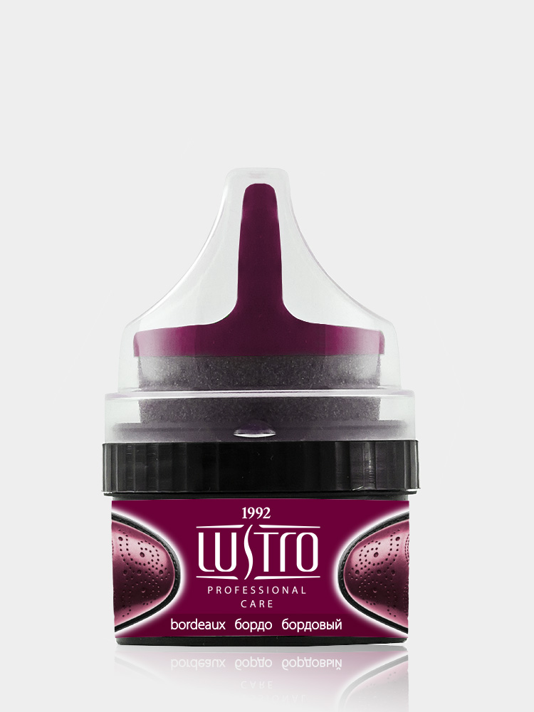 Apavu krēms ar aplikatoru LUSTRO® bordo