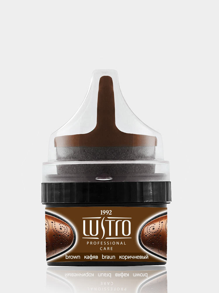 Apavu krēms ar aplikatoru LUSTRO® brūns