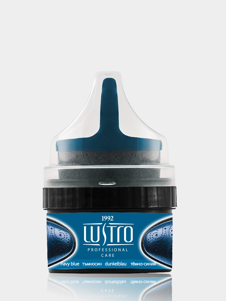 Apavu krēms ar aplikatoru LUSTRO® tumši zils